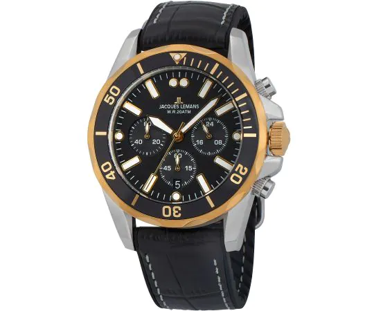 Jacques Lemans 1-2091D Liverpool Chronograph 43mm Mens watch cheap