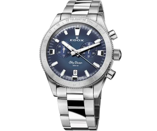 Edox 10116-3-BUIDN Skydiver Limited quartz Chronograph 40mm 30ATM