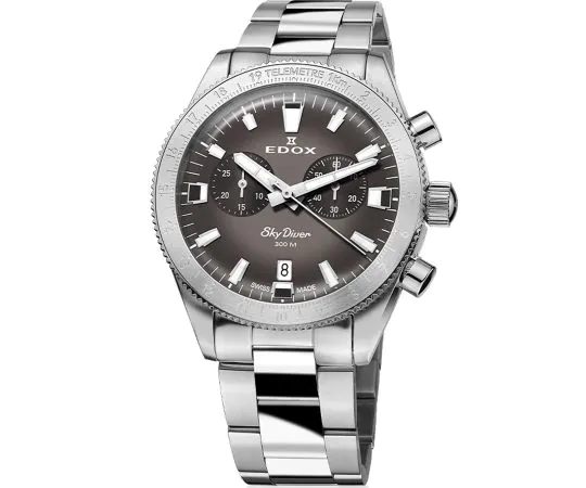 Edox 10116-3-GRIDN Skydiver Limited quartz Chronograph 40mm 30ATM