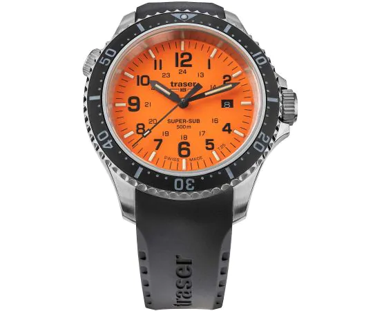 Traser 109380 P67 T25 SuperSub Orange 46 mm Mens watch cheap