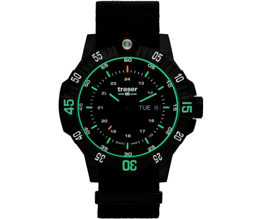 Traser 110722 P99 Q Tactical Black 46mm Mens watch cheap shopping