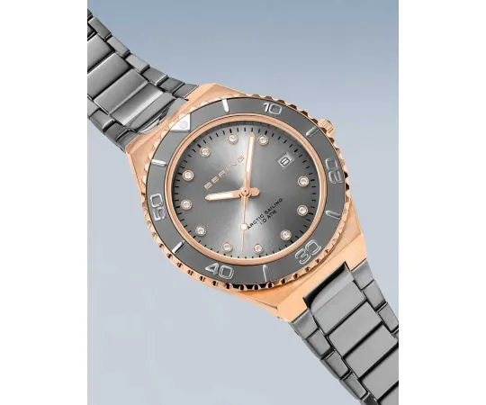 topppppy【美品】BERING 腕時計 bering Bering Mens Watch Automatic polished brushed Grey Grey Dial