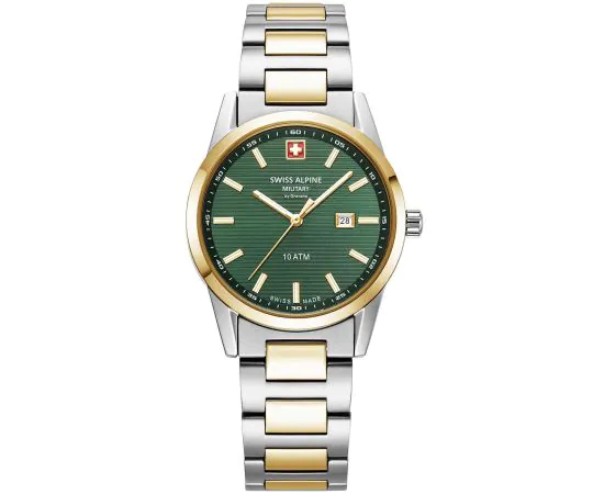 Swiss Alpine Military Argos two tone green 34mm 10ATM