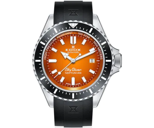 Edox 80120-3NCA-ODN Skydiver Automatic 44mm Mens watch cheap