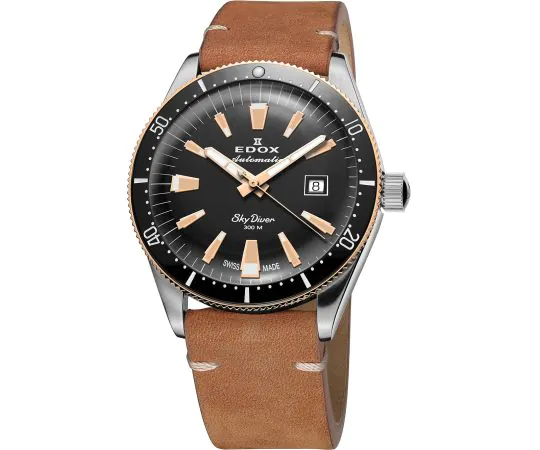 Edox 80126-357RNM-NIRB Skydiver Automatic 42mm Mens watch cheap