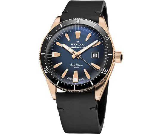 Edox 80126-BRN-BUIDR Skydiver Automatic 42mm Mens watch cheap