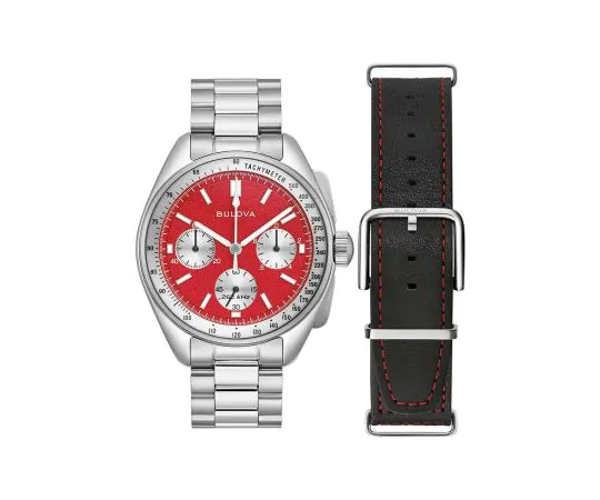 Bulova 96K115 Lunar Pilot Chronograph Special Set 43mm 5ATM Mens