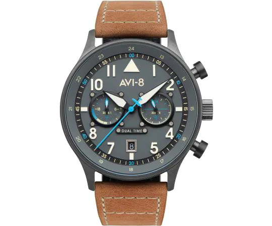 AVI-8 AV-4088-04 Carey Dual Time 44mm Mens watch cheap shopping