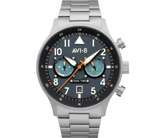AVI-8 AV-4088-22 Carey Dual Time 44mm Mens watch cheap shopping