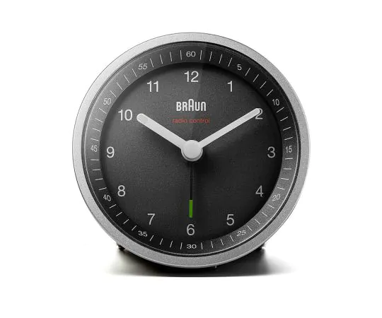 Pendule murale rouge Braun, radio-pilotée BC06R-RC