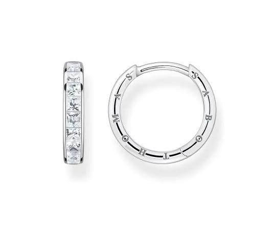 Thomas Sabo H1670-051-14 Orecchini A Bottone In Argento Con Zirconia Cubica - Gioiello Con Confezione Originale - 2