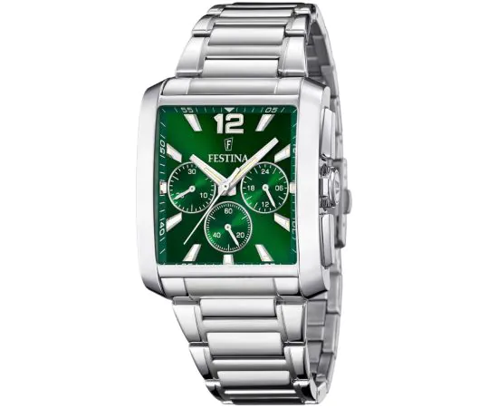 F20635/3 | Festina Timeless Chronographe 38 Argenté / Vert