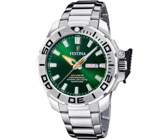 未使用 自動巻 | Festina Automatic F16082/1 Festina F20665/2 Diver 46mm Mens watch cheap shopping: Timeshop24