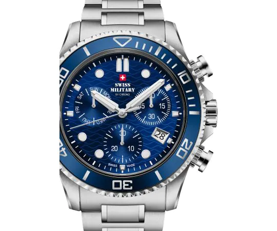 Swiss Military SM34101.02 Military XL Chronograph 46mm 10ATM Mens