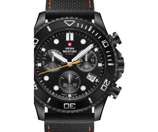 Swiss Military SM34101.08 Military XL Chronograph 46mm 10ATM Mens