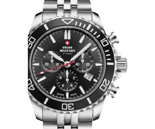 Swiss Military Sport Chronograph 43mm 10ATM Mens watch