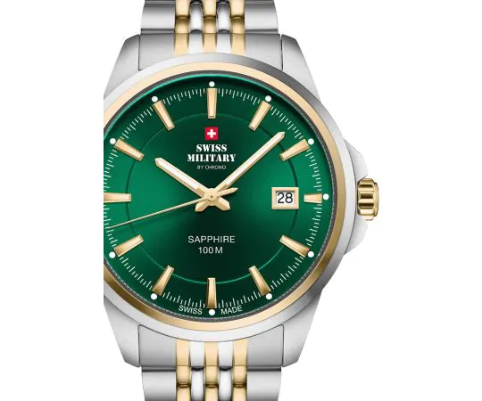 Swiss Military SM34104.06 Classic sapphire crystal 40mm 10ATM Mens