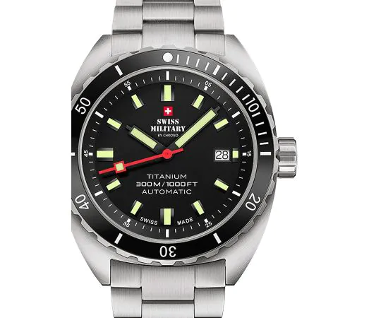 Swiss Military Diver Titanium Automatic 42 mm Mens