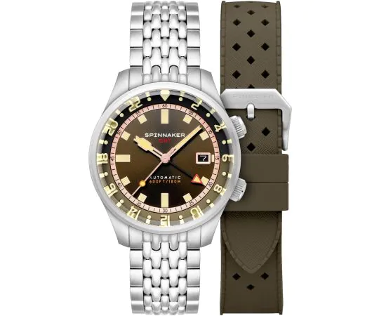 Spinnaker SP-5121-22 Bradner GMT Automatic 42mm 18ATM Mens watch