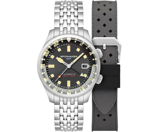 Spinnaker SP-5121-33 Bradner GMT Automatic 42mm 18ATM Mens watch