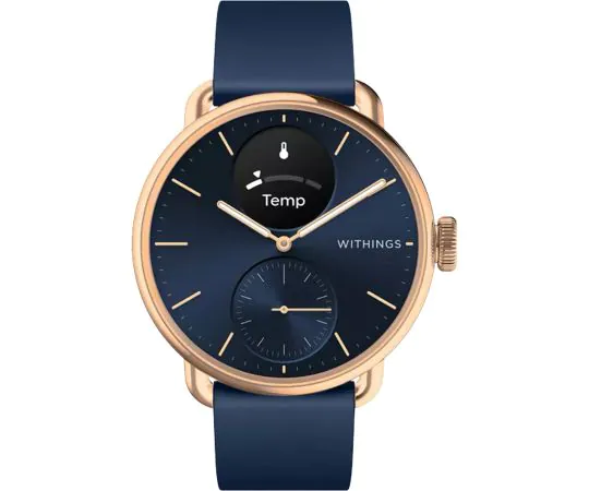 Withings HWA10-model 6-All-In ScanWatch rosé gold blue 38 mm