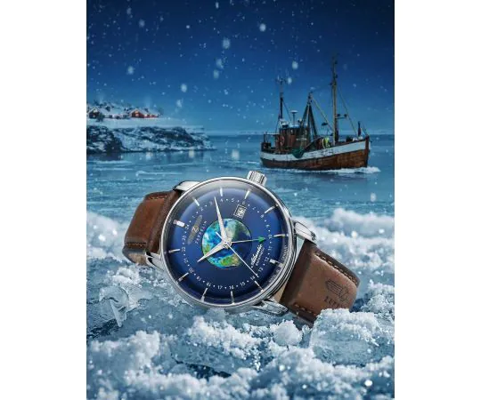 Zeppelin 84683 Atlantic Automatic GMT 43mm Mens watch cheap