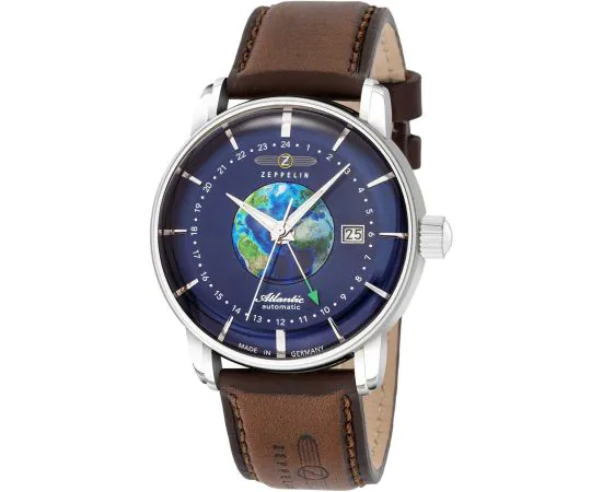 Zeppelin 84683 Atlantic Automatic GMT 43mm Mens watch cheap