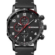 Wenger 01.1543.106 Attitude Chonograph Mens Watch 44mm 10 ATM