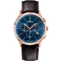 Edox 10236-37RC-BUIR Les Bémonts chronograph Complication 