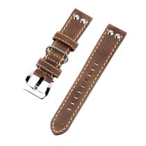 Ingersoll Bison Replacement Strap [22 mm] brown + silver buckle Ref. 25054