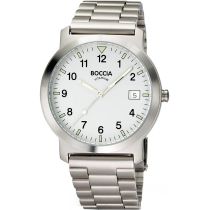 Boccia 3630-01 men`s watch titanium Mens Watch 37mm 5ATM