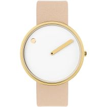 PICTO 43321-6320G Ladies Watch White and Gold 40mm 5ATM