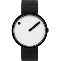 PICTO 43379-1020 Unisex Watch Black and White 40mm 5ATM