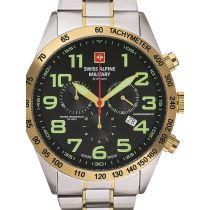 Swiss Alpine Military 7040.9144 Chronograph Mens Watch 45mm 10ATM