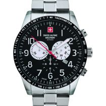 Swiss Alpine Military 7082.9137 Chronograph men`s watch Mens Watch 45mm 10ATM