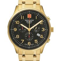 Swiss Alpine Military 7084.9117 Chronograph Mens Watch 43mm 10ATM