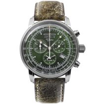 Zeppelin 8680-4 100 years Chronograph Mens Watch 42mm 5ATM