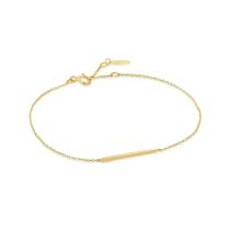 ANIA HAIE BAU001-06YG Gold Solid Bar Bracelet Ladies Gold 14K