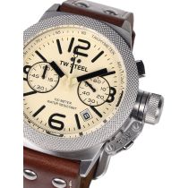 TW Steel CS13 Canteen Leather Chronograph Mens Watch 45mm 10 ATM