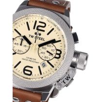 TW Steel CS14 Canteen Leather Chronograph Mens Watch 50mm 10 ATM