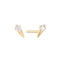 ANIA HAIE Earring Afterglow Gold 14K with white sapphire EAU007-03YG