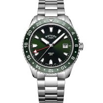 Rotary GB05108/24 Henley men`s watch GMT Mens Watch 42mm 10ATM