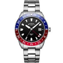 Rotary GB05108/30 Henley men`s watch GMT Mens Watch 42mm 10ATM
