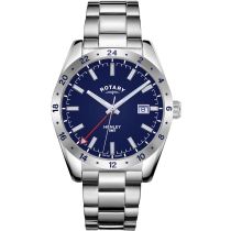 Rotary GB05176/05 Henley GMT Mens Watch 40mm 10ATM