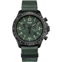 Traser H3 109463 P67 Officer Chronograph green nato Mens Watch 46mm 10ATM