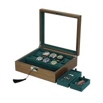 Rothenschild watch box & jewelry box RS-2443-W for 10 watches + 2 compartments