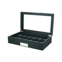 Rothenschild watch box RS-3633-BL for 12 watches black