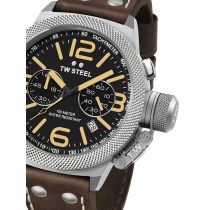 TW Steel CS34 Canteen Leather Chronograph 50mm 10 ATM