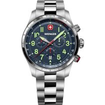 Wenger 01.0543.112 Mens Watch Terragraph Chrono 43mm 10ATM 