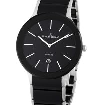 Jacques Lemans 1-1855A Dublin Ceramic Mens Watch 40mm 5 ATM